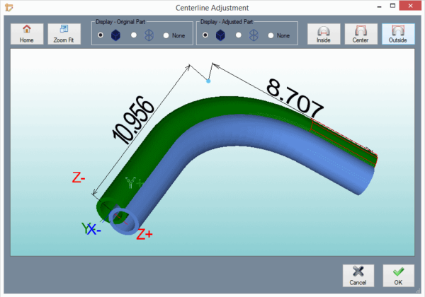 Centerline Adjustment