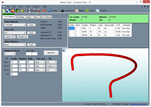 Large Radius Bending
